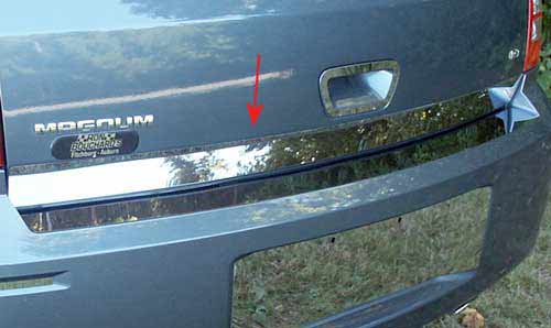 QAA Polished Stainless Rear Deck Molding 05-08 Dodge Magnum - Click Image to Close